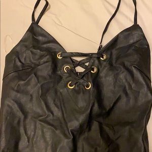 Charlotte Russe leather dress